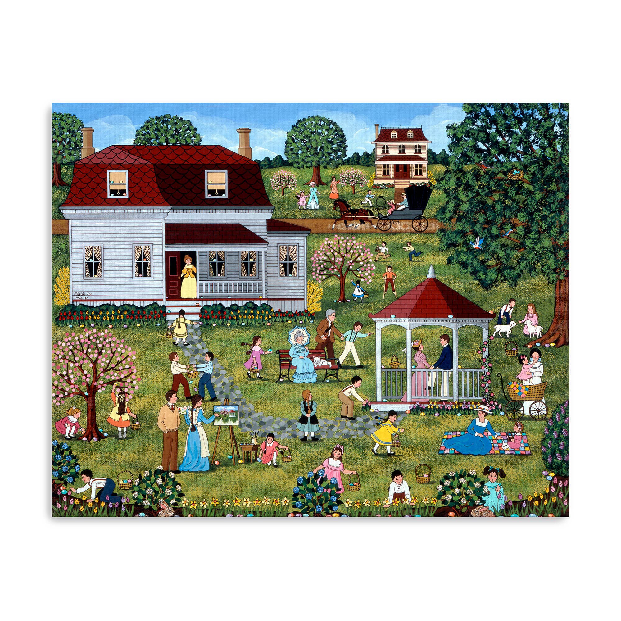 Lumaprints Easter Egg Hunt Canvas Giclée Art